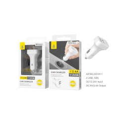 ADAPTADOR DE CARGA PARA CARRO ONEPLUS A5789 BL 2 PORTAS USB 2.4A BRANCO ADAPTADOR DE CARGA PARA CARRO ONEPLUS A5789 BL 2 PORTAS USB 2.4A BRANCO